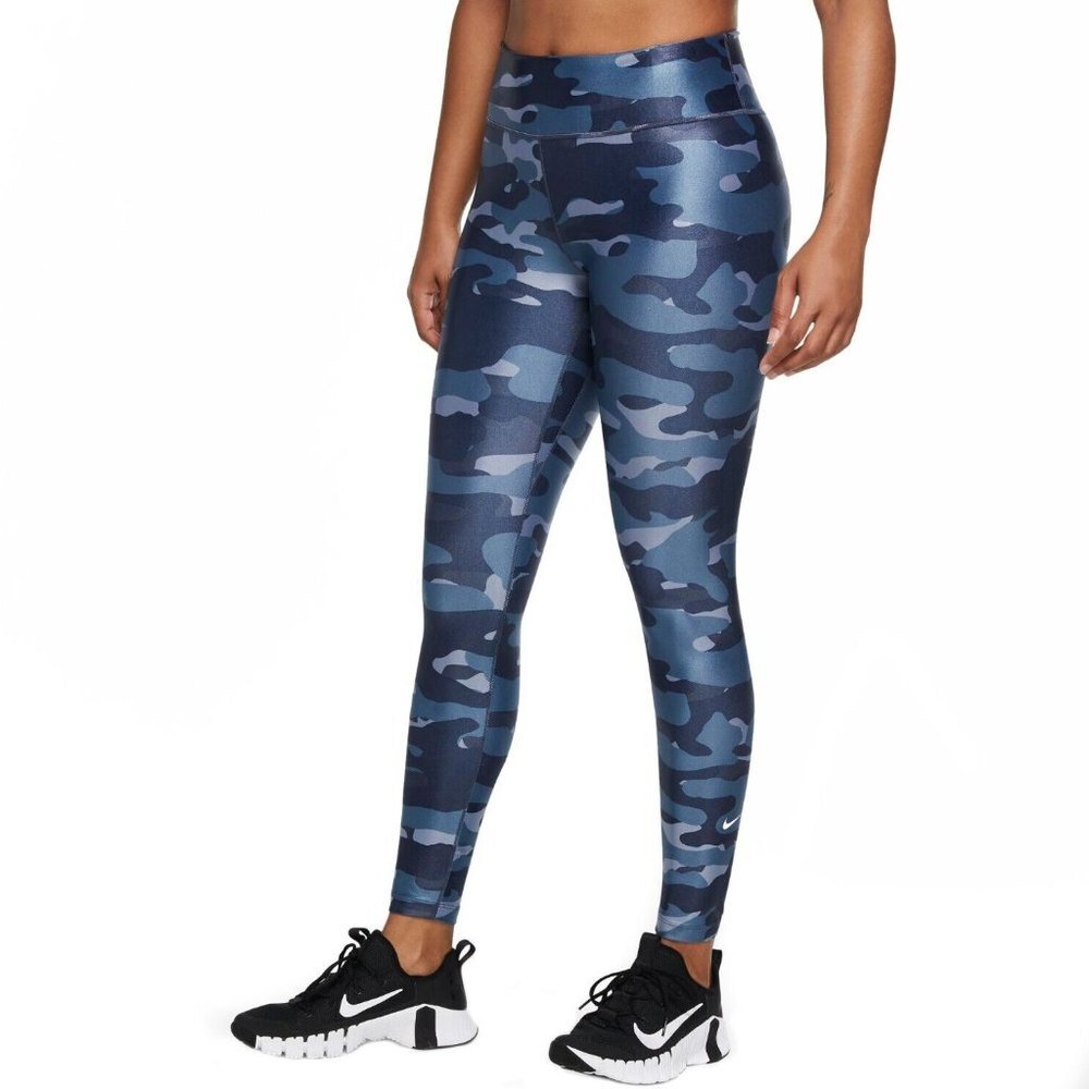 NWT Nike Dri-FIT One Women's Mid-Rise Camo Leggings DD4559-222 XXL
